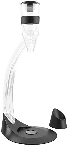 Aérateur à Vin avec Support Bras Coffret,Luxe Decanteur Aérateur à Vin Décanteur pour Vin Rouge -Décanteur de vin Carafe a vin Magique de avec Support et Socle Tour Coffret Cadeau