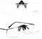 TERAISE Clip-on-Lesebrille, Aufklappbare Blaulichtbrille Clip-on-Brille, ultraleichte Clip-on-Lupe für Brillen, Clip-on-Lesegerät für Männer/Frauen, geeignet für angeklippte Korrektionsbrillen(1.5X)