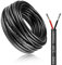5 Meter 18AWG 2x0,75mm² Elektrischer Draht, 2 Adrig Kabel 5V/12V/24V Stromkabel Verzinntes Kupferkabel，Flexibel und Weich Niedrige Impedanz Hohe Temperaturbeständigkeit Verlängerungskabel