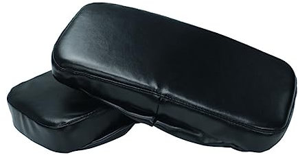 Memory Foam Chair Armrest Pads - Ultra-Soft Elbow Pillow Support for Office & Gaming Chairs - Removable Washable Covers - Anti-Slip Bottom - Black