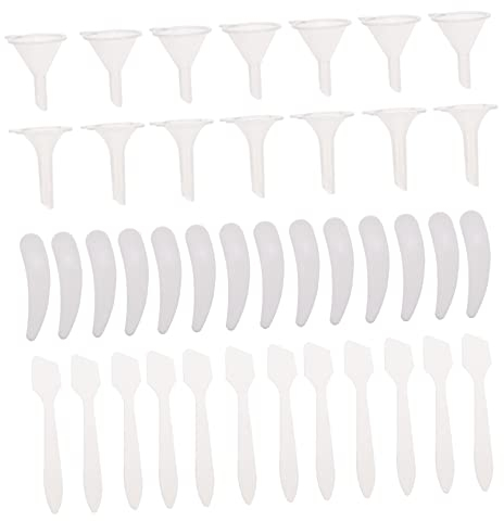 PRETYZOOM Verpackungswerkzeug Mini-Spachtel Kosmetikspender Trichter für ätherische Öle Parfümspender Spender für kosmetische Masken Flasche Creme Maskenlöffel kleiner Trichter reisen pp