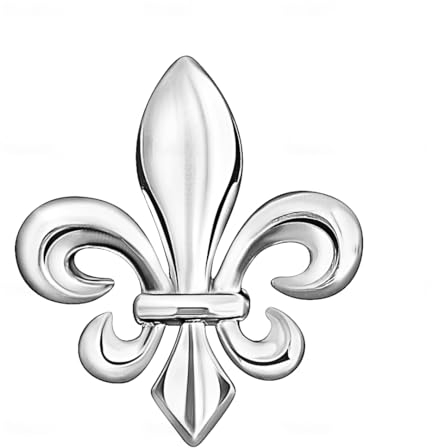 Pin's Fleur de Lys France | Broche Classique et Elégante | Pins Argenté | Cadeau Epinglette de Mariage pour Homme | Accessoire Français Broche Luxe