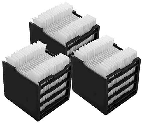 Peosaard Air Cooler Filter 60PCS/3 Pack 4.72x4.41x4.53 Inch Humidifier Filter USB Charging Alternatives Mini Air Conditioners Replacement, replacement filter kit