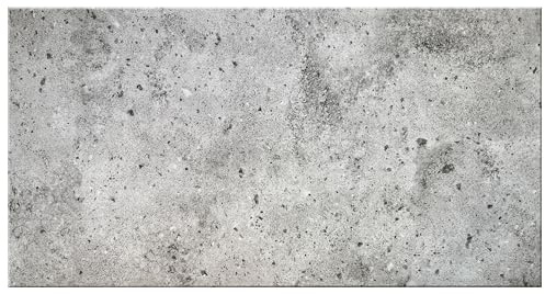 DECCART Wand-Paneele in Betonoptik - Deckenpaneele - Wandverkleidung Deckenverkleidung mit Beton-Imitat - Wandplatten in Grau aus Polystyrol - 100x50 cm - Betongrau - 7314 XL - 20 Stück (10 m²)