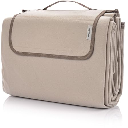 meteor Extra Large Picknickdecke mit wasserdichter Unterseite XXL sanddichte campingdecke Outdoor stranddecke tolle Picknick-Matte groß Thermo isoliert Camping-Decke für Park Garten Strand