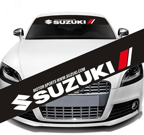 HFFTYU Auto-Windschutzscheibenaufkleber, für Suzuki Swift/Sport/Hybrid 2017-2022 2023 Sonnenschutzleiste für die Frontscheibe, Personalisierte dekorative Aufkleber