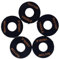 FUNOMOCYA 5stücke Teiliges Schwarze Toggle Plate Treble Washer Ringe Gitarre Langlebig Einfache Installation Ersatzteile Für Gitarrenspieler