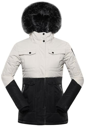 ALPINE PRO EGYPA Damen Winterjacke, Outdoor Jacke, Leicht Wanderjacke, Skijacke, Sportjacke, Funktionsjacke, PUFFY Stil, Bergjacke, Winddichte, Wasserdichte und Atmungsaktive Jacke mit Warmfutter