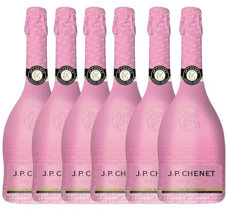 JP Chenet Wine | Rose -White - Red- Sparklng | Case of 6 x 75cl Bottles | for Parties, gifts (Ice Edition Sparkling)