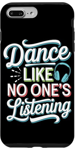 Carcasa para iPhone 7 Plus/8 Plus Silent Disco Party Auriculares inalámbricos Dance Vibes Tee