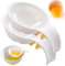2Pcs Egg Separator, Plastic Egg Yolk Separator Basketball Hoop Shape Egg White Separator with Handle, Egg Sieve Extractor Kitchen Gadget Egg Separators for Yolk Egg Yolk Separator Egg White Separator