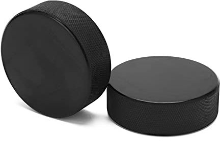 Doact Eishockey-Pucks, Vollgummi-Trainings-Eishockey-Pucks, Hockey-Trainings-Hockey-Pucks mit Heller Oberfläche, Gute Elastizität für Schießen, Passen, Torwart- und