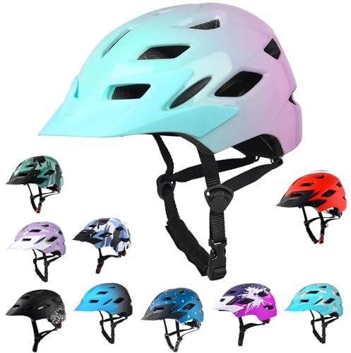 Bavilk Kids Bike Helmet with LED Light for Youth Teen Toddler Boys Girls