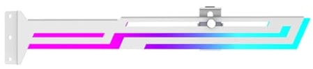 Uxsjakjsd ARGB 5V 3PIN Graphics Card Bracket Adjustable Height ARGB AURA SYNC Computer Graphics Card VGA Bracket White