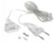 COMVASTARS 2 Pcs Prolunga Elettrica 5 metri,Trasparente filo elettrico,filo elettrico trasparente cavo flessibile,Cavo di Prolunga Piatto,Spina elettrica,Trasparente per Lanterne LED e Esterni.