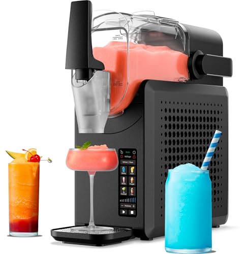 Iceman by Chefman Slush-Ease MAX 90oz Slushie Machine, 64oz Liquid Capacity Frozen Drink Maker & Slushy Machine with 5 Presets and LED Display, Perfect for Frozen Margaritas, Frappes, Smoothies