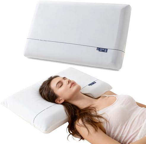 Souvik Nackenkissen Kopfkissen, Weich und Bequem, Memory Foam Kissen, Bequemes Kopfkissen für Seitenschläfer, Ergonomisches Pillow Rücken- und Bauchschläfer mit Nackenstütze, 70X42X8cm