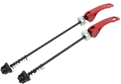 Folpus Fahrrad-Schnellspanner vorne hinten, Fahrradzubehör, für Rennrad-Mountainbike-Radnabe, Rot