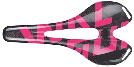 Generisch Fahrradsattel 143 272 Herren Damen Ovalstreben, MTB Rennrad Fiberglas-Fahrradsitzkissen Blau Weiß Schwarz Rot Rosa(WG1050-Pink)