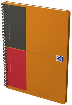 Oxford Activebook Interantional B5, liniert, 160 Seiten, versetzbares Register, Dokumententasche