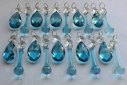 verschiedenen Kronleuchter Drops Paket Sets in transparent oder bunt Schnitt Glas Kristalle Tropfen Perlen Baum Vintage Chic Hochzeit Wishing Charm Tischdekorationen Prismen Antik Qualität Art Deco