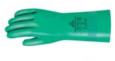 Uvex neoLab 3-0010 Schutzhandschuhe, Nitril, Profastrong NF33, Paar, Größe 9, Grün