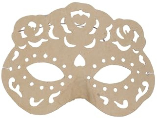 Décopatch AC806C - Maske aus Pappmaché, Rita 6x16x12,5 cm, 1 Stück
