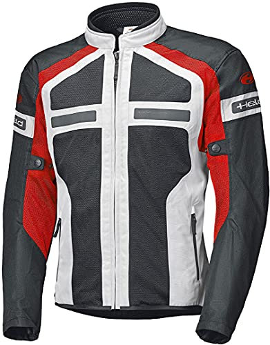 Held Tropic 3.0 Motorrad Textiljacke, grau/rot, 2XL
