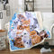 Kinder Nette Katze Kuscheldecke 130x150cm Karikatur Haustier Katzen Wohndecke für Kinder Niedliche Kätzchen Druck Decke Katzenliebhaber Tier Themed Design