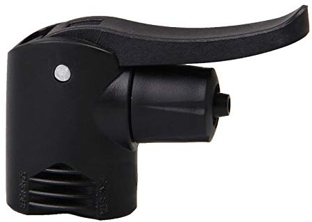 Track Pump Valve, Dual Head Bike Tire Inflation Nozzle Adapter Convert Schrader Valve to Presta Valve Bicycle Tyre Air Pump Nozzle Replacment Cycle Tyre Tube Pump Adapter (Black)