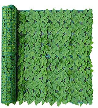 Künstliche Efeu Garten Sichtschutz, künstliche Hecken Zaun und Faux Ivy Vine Leaf Dekoration, Künstlicher Efeu Sichtschutz Zaun, Grün Gartensichtschutz, UV-Schutz, für Outdoor, Garten (B, 50 * 100CM)