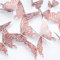 Schmetterlinge 3D Wanddeko, CAYUDEN 24 Stück 3 Größen Schmetterlinge Wanddeko 3D Schmetterlinge zum Aufkleben Wandaufkleber Schmetterlinge für die Wand, Zimmer, Hochzeit, Party Dekoration(Roségold)