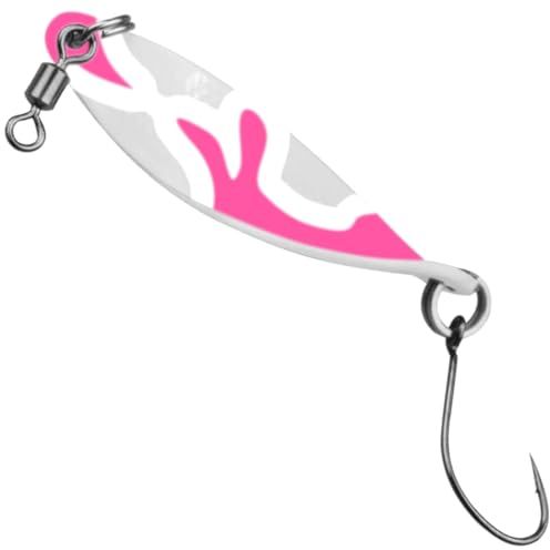 FTM Trout Spoon Forellenblinker WOB 3,2g Camou Pink Weiß 5201009 Spoons Ultra Light Forellenangeln UL