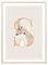 MeinBaby123® Buchstaben Poster DIN A4 Kinderzimmer Mädchen und Junge | Babyzimmer Deko | Bilder Kinderzimmer | Geschenkideen zur Geburt | Geburtsposter | Anfangsbuchstabe Poster S (Hase - S)