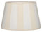 Brillibrum Design Lampenschirm gestreift Tischlampenschirm mit Streifenmuster für Lampenfassung E14 E27 Streifen Design Tischleuchte oval rund Stoff (Oval: 20x15x13cm, Beige - Creme)