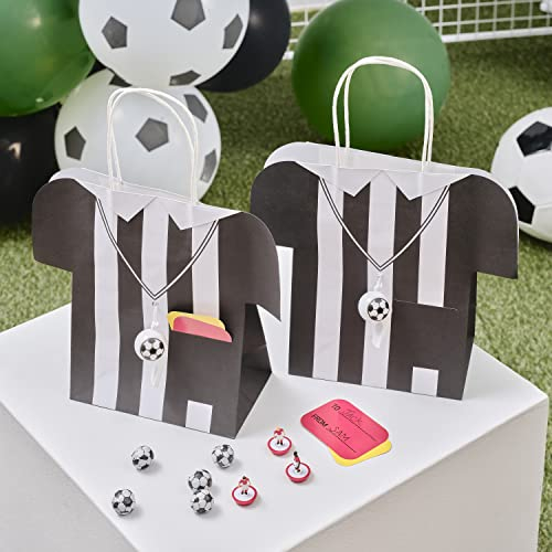 Ginger Ray FT-108 Schiedsrichtertrikot Fußball Kinder Partytüten, Mit Pfeifen und Kartenanhängern