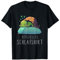 Gift Idea - Offizielles Schildkröten Schlafshirt – T-Shirt in Schwarz, Kurzarm, Unisex, Größe S