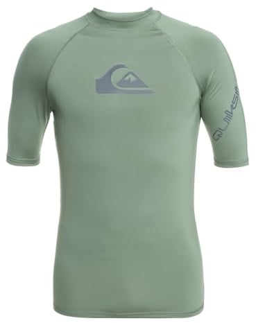 Quiksilver All Time - Kurzärmliger Rashguard mit UPF 50 für Männer Grün