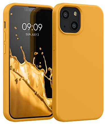 kwmobile Case Compatible with Apple iPhone 13 mini Case - TPU Silicone Phone Cover with Soft Finish - Mango