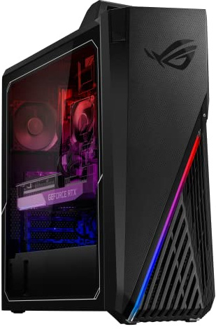 ASUS ROG Strix GA15DK Gaming Desktop PC, AMD Ryzen 7 5800X, GeForce RTX 3070, 16GB DDR4 RAM, 1TB SSD, Wi-Fi 5, Windows 10 Home, GA15DK-DS776