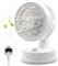 MAYHORY Desk Fan, 3 Speed Settings Desktop Fan, Quiet Operation Strong Wind Bedside Fan, Table Fans & Cooling for Bedroom, Home, Office, Outdoor, Traval,Summer Gift-White