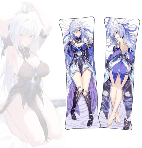 Anime Kissenbezüge Honkai: Star Rail Jingliu Anime Körper Kissen Dakimakura kurzer Plüschstoff doppelseitiger Körperkissenbezug