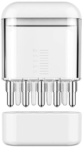 Haaröl-Applikator, 15-ml-Haaröl-Applikatorflasche, solides Haarmassagegerät, Vibrations-Kopfhautmassagebürste, komfortables Kopfmassagegerät für die Kopfhaut, Flüssigkeitsapplikator für das Haarw