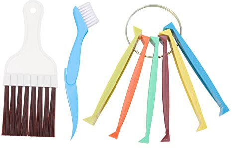 MILISTEN 3st Lamellenkamm Für Klimaanlage Reinigungswerkzeuge Kühlschrankreiniger Kondensator Kamm Edelstahlreiniger Spulenreiniger Kühlkörper Plastik Rostfreier Stahl