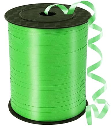 CHJENYI 450 Meter/500 Yard Schleifenband, Balloon Ribbon Curling Band-Ballon Schnur,Geschenkband,Weihnachten Neujahr Partydeko,Basteln, Hochzeitsdeko,Geschenkverpackung (Grün)