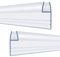 Hysagtek Shower Screen Seal Strip H Shape Shower Door Seal Strip 2 * 120cm Glass Shower Door Seal Strip Soft Rubber Curved Shower Screen Seal with Glue Water Barrier for 10mm Gap Cold Protection