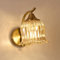 AoLa Retro Wandleuchte Innen Vintage Wandlampe E27 Landhausstil Glas Schirm Blütenform Nachttischlampe, 1 flammige, Florentiner Lampe Romantische Wandbeleuchtung für Schlafzimmer Wohnzimmer Flur.