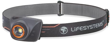 Lifesystems Intensity 580 Lumen Rechargeable Water Resistant LED Head Torch with Adjustable Beam Plus 5 Lighting Modes, Black