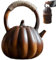 Thé en céramique, théière à la citrouille, 1100-1200 ml de thé en céramique avec poignée supérieure et couvercle, bouilloire de thé vintage portable pour l'hiver Halloween Home Indoor, thé vintage