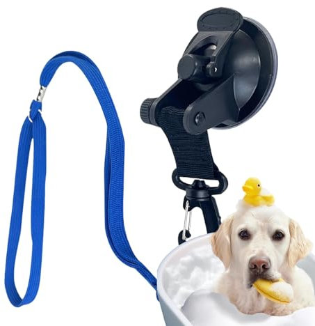 Lesunbak Hunde-Badeseil mit Saugnapf, Nylon, Dusch- und Badezubehör, Stabiler Saugnapf, für Haustiere, Hunde, Katzen